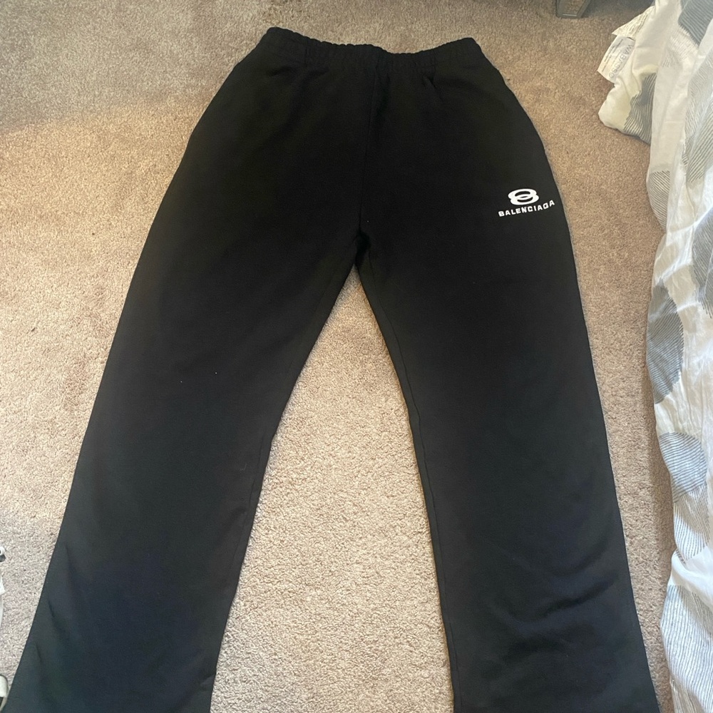 Balenciaga Black Logo Sweatpants